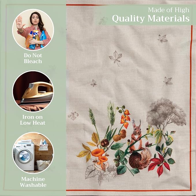 Maison d' Hermine Cloth Napkins Set of 4 Reusable 100% Cotton (20" x 20") | Everyday Square Napkins Cloth Washable Dinner Wedding Restaurant Hotel Kitchen Thanksgiving Christmas - Recolte - Image 3