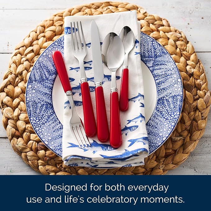 School of Fish Dinner Napkins Set of 4 | 100% Cotton Cloth Set for Entertaining or Everyday Table | Perfect for Wedding, Birthday, Christmas Blue and White, 22 Inch Square - Image 6