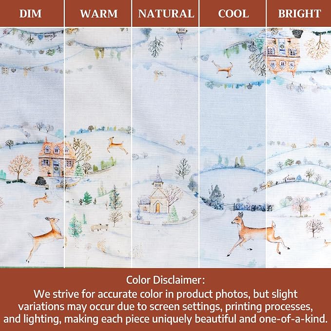 Maison d' Hermine Cloth Napkins Set of 4 Reusable 100% Cotton (20" x 20") | Everyday Square Napkins Cloth Washable Dinner Wedding Restaurant Hotel Kitchen Thanksgiving Christmas - Snowy World - Image 6