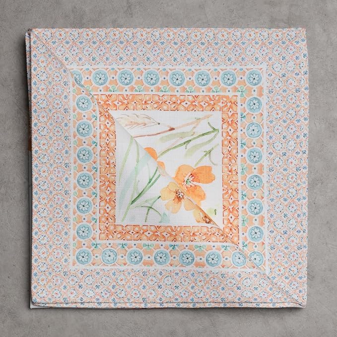 Maison d' Hermine Cloth Napkins Set of 4 Reusable 100% Cotton (20" x 20") | Everyday Square Napkins Cloth Washable Dinner Party Wedding Restaurant Hotel Kitchen Spring Summer - Summer Whisper - Image 9