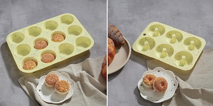 46PCS Silicone Bakeware Set Cake Molds Set For Baking, Including Baking Pan, Cake Mold, Cake Pan, Toast Mold, Muffin Pan, Donut Pan, And Cupcake Mold Silicone Baking Cups Set - Image 3