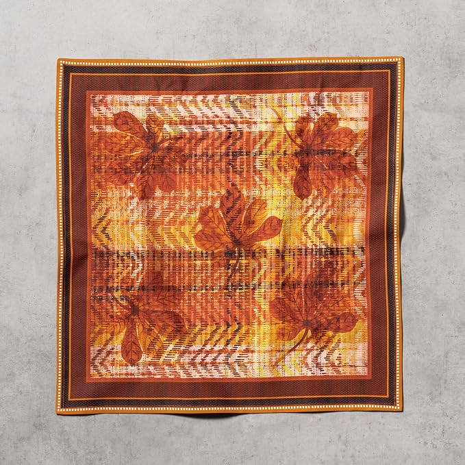 Maison d' Hermine Cloth Napkins Set of 4 Reusable 100% Cotton (20" x 20") | Everyday Square Napkins Cloth Washable Dinner Wedding Restaurant Hotel Kitchen Thanksgiving Christmas - Thanksgiving Tartan - Image 7