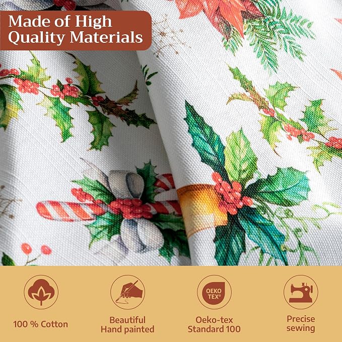 Maison d' Hermine Cloth Napkins Set of 4 Reusable 100% Cotton (20" x 20") | Everyday Square Napkins Cloth Washable Dinner Wedding Restaurant Hotel Kitchen Thanksgiving Christmas - Chromo - Image 3