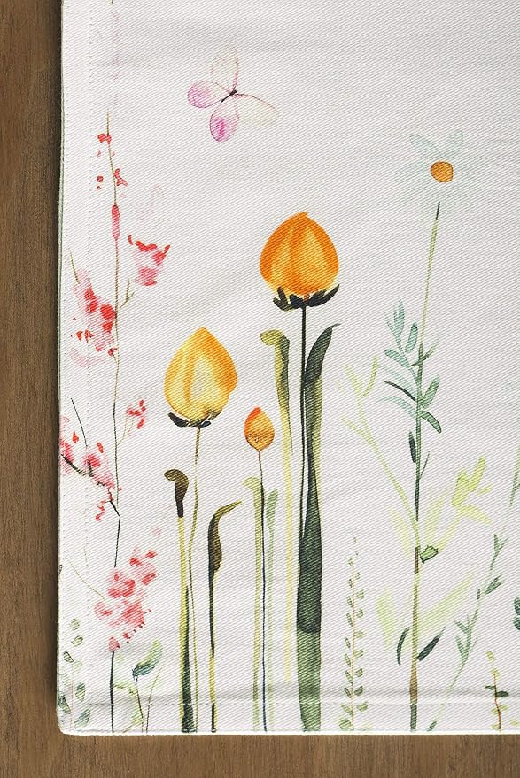 Maison d' Hermine Botanical Fresh Bundle Set 100% Cotton Set of 4 Napkins (20 Inch by 20 Inch) and Set of 4 Place Mats (13 Inch by 19 Inch) - Image 4