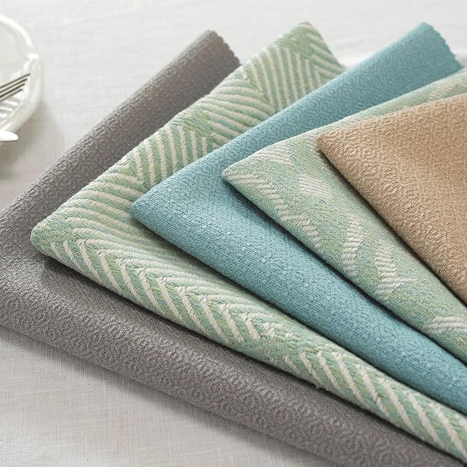 17x17 Brown Cloth Napkins Set of 24 Bulk Washable Wedding Decor | Planning a rustic wedding? This 24-pack of eco-friendly brown linen napkins offers absorbent, elegant table settings. - Image 8