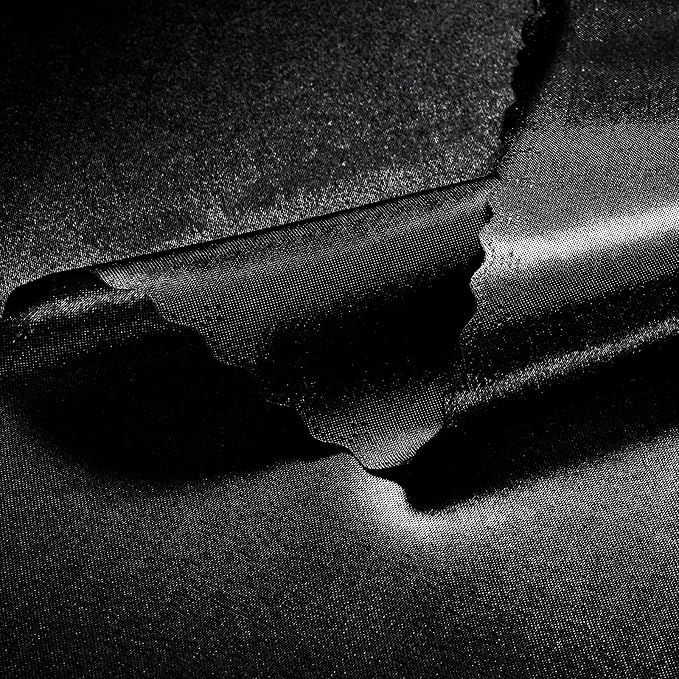 VACVELT 100 Pack Black Scalloped Satin Napkins 17x17 Inch Wedding | Scalloped Floral Edges With Silky Smooth Finish, Seamless Design, Machine Washable Wrinkle And Fade Resistant - Image 6
