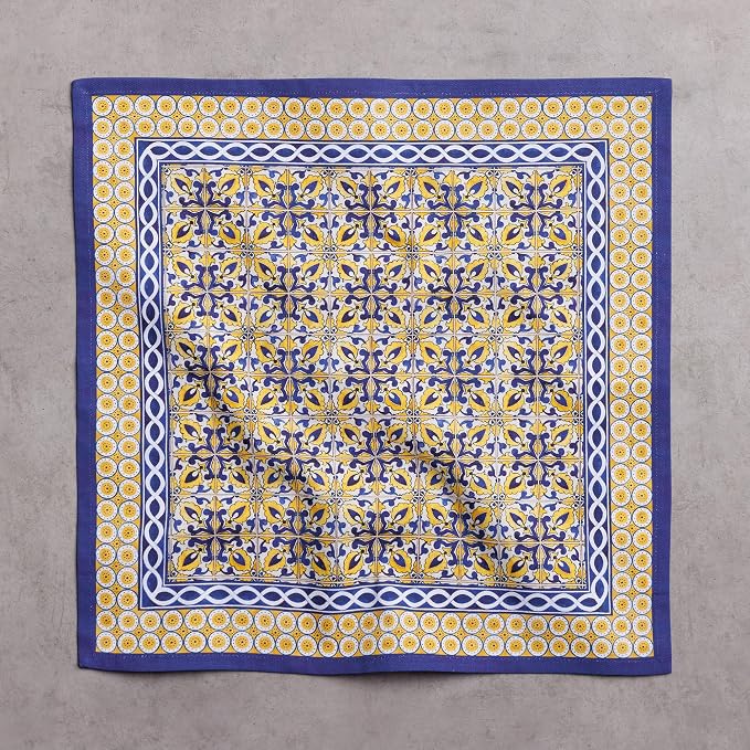Maison d' Hermine Cloth Napkins Set of 4 Reusable 100% Cotton (18" x 18") | Everyday Square Napkins Cloth Washable Dinner Party Wedding Restaurant Hotel Kitchen Spring Summer - Ceramic - Image 8
