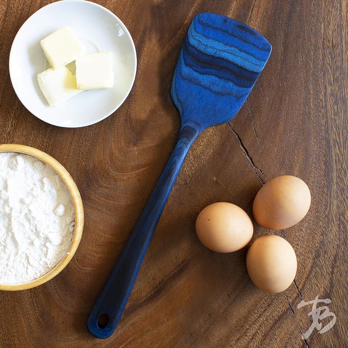 Totally Bamboo Baltique Malta Collection 12-1/2" Wooden Spatula, Safe for Nonstick - Image 2
