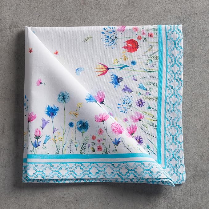 Maison d' Hermine Cloth Napkins Set of 4 Reusable 100% Cotton (20" x 20") | Everyday Square Napkins Cloth Washable Dinner Party Wedding Restaurant Hotel Kitchen Spring Summer - Flower In The Field - Image 9