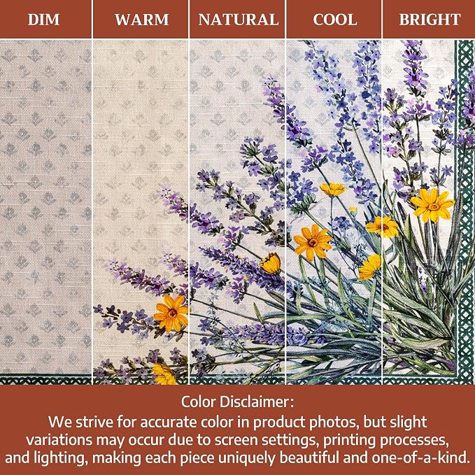 Maison d' Hermine Cloth Napkins Set of 4 Reusable 100% Cotton (20" x 20") | Everyday Square Napkins Cloth Washable Dinner Party Wedding Restaurant Hotel Kitchen Spring Summer - Fanny Lavender - Image 6