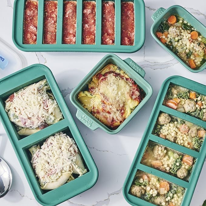 Souper Cubes Silicone Freezer Molds Gift Set, Kale | 2 Tbsp, 1/2 Cup, 1 Cup and 2 Cup Silicone Molds for Food Set, Perfect for Freezing Soup, Grains, Proteins, Herbs and More - Image 6