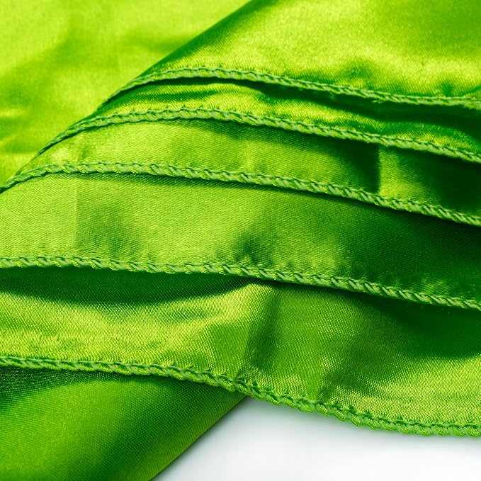 MDS® Pack of 150 Satin Napkins 12 x 12 Inch, Soft Silky Reusable Cloth Dinner Table Napkins for Wedding Décor, Reception, Birthday, Parties, Banquets, Catering, Restaurants & Hotel - Parrot Green - Image 6
