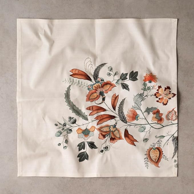 Maison d' Hermine Cloth Napkins Set of 4 Reusable 100% Cotton (20" x 20") | Everyday Square Napkins Cloth Washable Dinner Wedding Restaurant Hotel Kitchen Thanksgiving Christmas - Dalida - Image 8