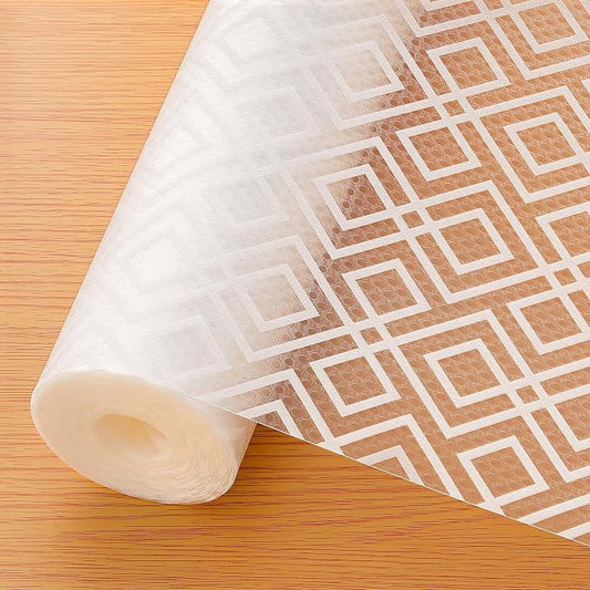 Cooyes Shelf and Drawer Liner for Kitchen Cabinets – Non-Adhesive, Waterproof, Non-Slip Cabinet Liners for Scratch Protection, Desk, Refrigerator, Shelves, Drawers with Modern Pattern by Cooyes