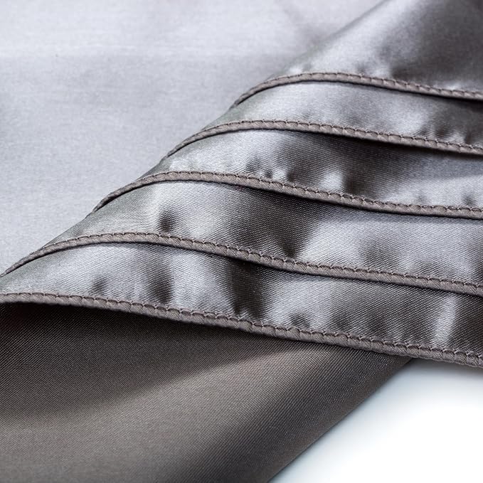 MDS® Pack of 200 Satin Napkins 12 x 12 Inch, Soft Silky Reusable Cloth Dinner Table Napkins for Wedding Décor, Reception, Birthday, Parties, Banquets, Catering, Restaurants & Hotel - Silver Gray - Image 6