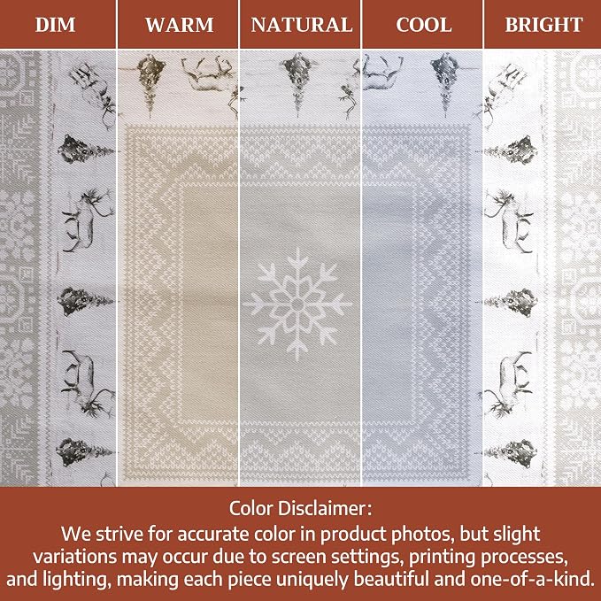 Maison d' Hermine Cloth Napkins Set of 4 Reusable 100% Cotton (20" x 20") | Everyday Square Napkins Cloth Washable Dinner Wedding Restaurant Hotel Kitchen Thanksgiving Christmas - Cozy Christmas - Image 6