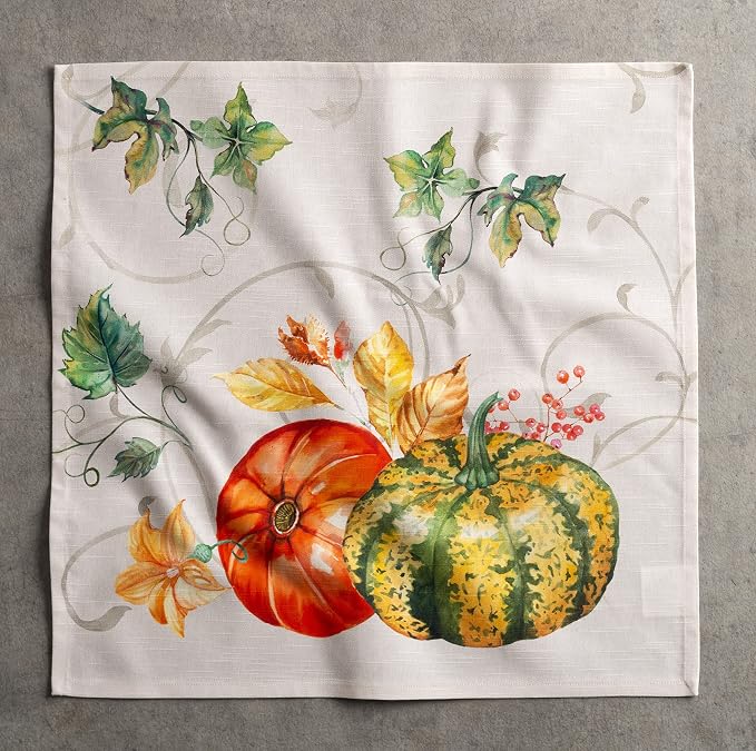 Maison d' Hermine Cloth Napkins Set of 4 Reusable 100% Cotton (20" x 20") | Everyday Square Napkins Cloth Washable Dinner Wedding Restaurant Hotel Kitchen Thanksgiving Christmas - Lumina - Image 9