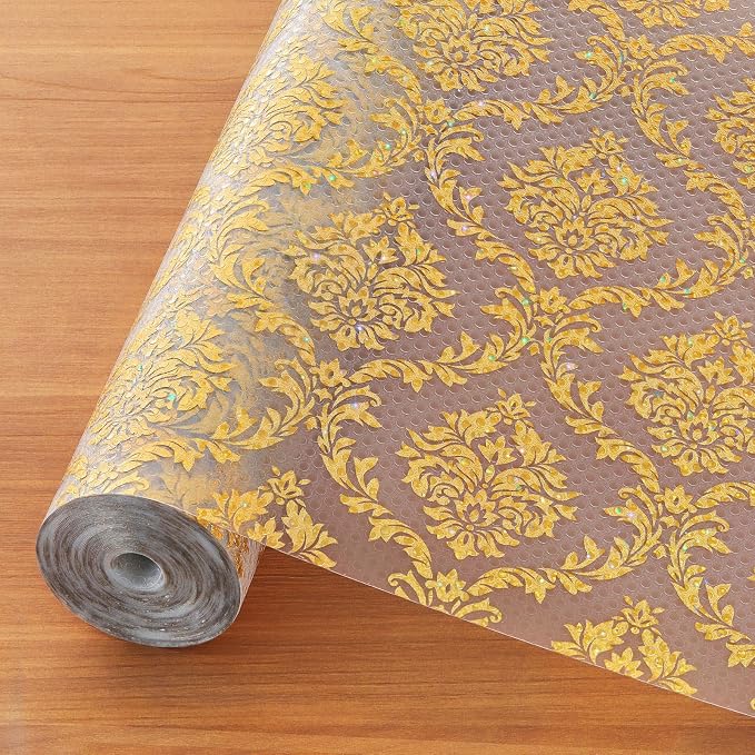 Cooyes Shelf Liner for Kitchen Cabinets – Non-Adhesive Waterproof Drawer Liner – Durable EVA Material Easy-to-Cut Shelf Paper for Refrigerator, Cupboard, Dresser with Modern Pattern by Cooyes