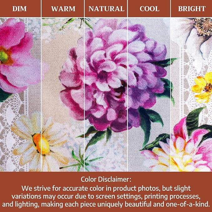 Maison d' Hermine Cloth Napkins Set of 4 Reusable 100% Cotton (20" x 20") | Everyday Square Napkins Cloth Washable Dinner Party Wedding Restaurant Hotel Kitchen Spring Summer - Pivoine - Image 6