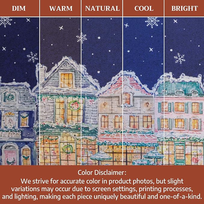 Maison d' Hermine Cloth Napkins Set of 4 Reusable 100% Cotton (20" x 20") | Everyday Square Napkins Cloth Washable Dinner Wedding Restaurant Kitchen Thanksgiving Christmas - Christmas Market - Blue - Image 6