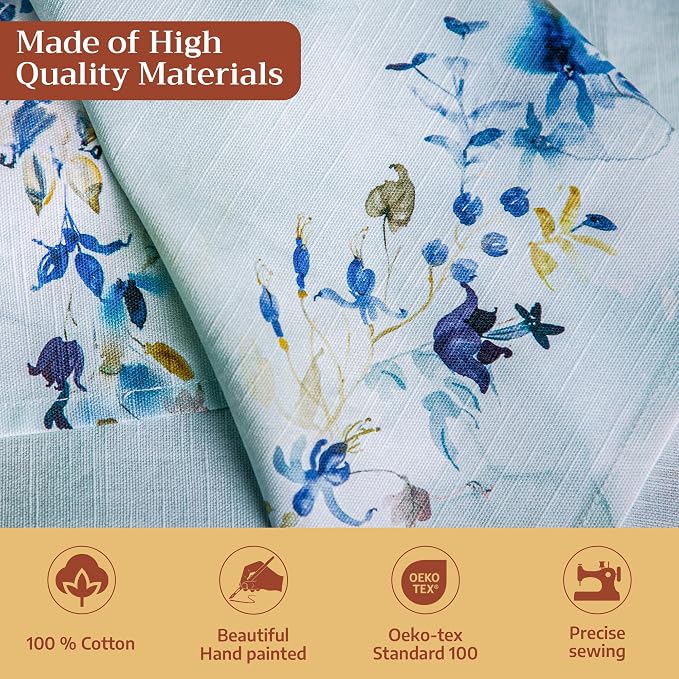Maison d' Hermine Cloth Napkins Set of 4 Reusable 100% Cotton (20" x 20") | Everyday Square Napkins Cloth Washable Dinner Party Wedding Restaurant Hotel Kitchen Spring Summer - Lazy Summer Days - Image 3