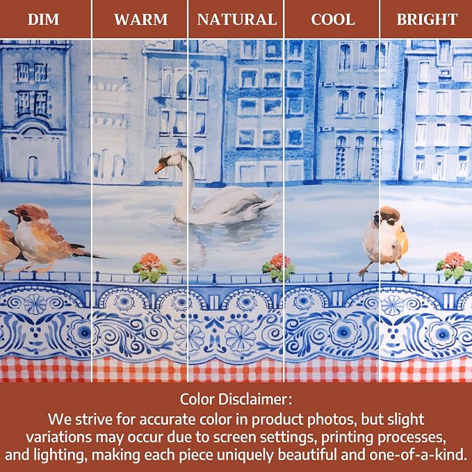 Maison d' Hermine Cloth Napkins Set of 4 Reusable 100% Cotton (20" x 20") | Everyday Square Napkins Cloth Washable Dinner Party Wedding Restaurant Hotel Kitchen Spring Summer - Amsterdam Canals - Image 6