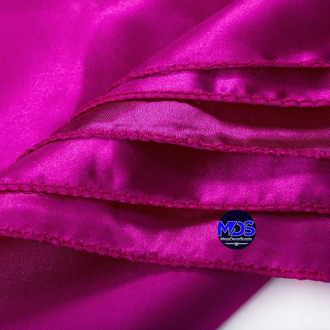 Set of 100 PCS Satin Napkin 12x12 Inch Square, Dinner Table Napkins for Wedding, Bulk Silky Sateen Cloth Napkins for Restaurant Banquet Graduation Birthday Party Decoration - Magenta Violet - Image 4