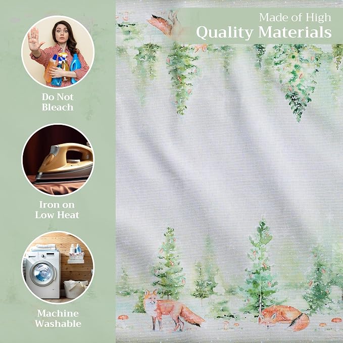Maison d' Hermine Cloth Napkins Set of 4 Reusable 100% Cotton (20" x 20") | Everyday Square Napkins Cloth Washable Dinner Wedding Restaurant Hotel Kitchen Thanksgiving Christmas - Winter Mornings - Image 3