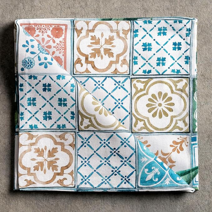 Maison d' Hermine Cloth Napkins Set of 4 Reusable 100% Cotton (20" x 20") | Everyday Square Napkins Cloth Washable Dinner Party Wedding Restaurant Hotel Kitchen Spring Summer - Agrume - Image 9