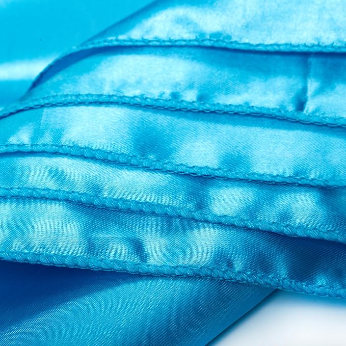 MDS® Pack of 25 Satin Napkins 12 x 12 Inch, Soft Silky Reusable Cloth Dinner Table Napkins for Wedding Décor, Reception, Birthday, Parties, Banquets, Catering, Restaurants & Hotel - Turquoise - Image 6