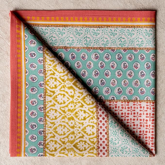 Maison d' Hermine Cloth Napkins Set of 6 Reusable 100% Cotton (20" x 20") | Everyday Square Napkins Cloth Washable Dinner Party Wedding Restaurant Hotel Kitchen Spring Summer - Provence - Image 9