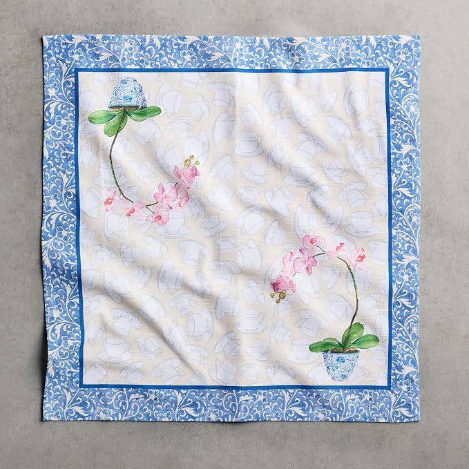 Maison d' Hermine Cloth Napkins Set of 4 Reusable 100% Cotton (20" x 20") | Everyday Square Napkins Cloth Washable Dinner Party Wedding Restaurant Hotel Kitchen Spring Summer - Canton - Image 8