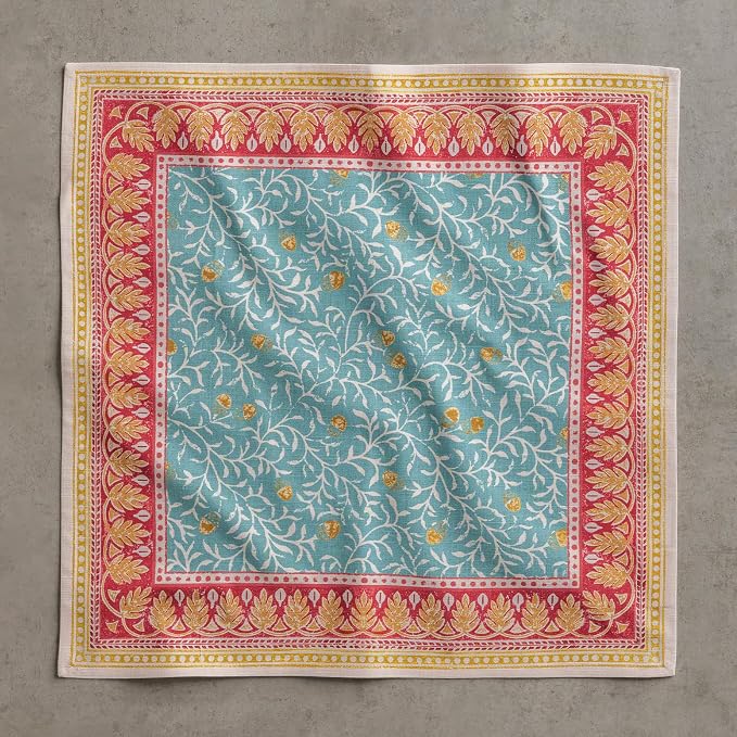 Maison d' Hermine Cloth Napkins Set of 4 Reusable 100% Cotton (20" x 20") | Everyday Square Napkins Cloth Washable Dinner Wedding Restaurant Hotel Kitchen Thanksgiving Christmas - Carpo - Image 8