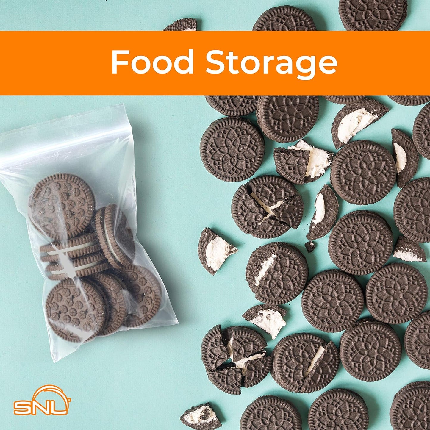 SNL | 4" X 6" - 2 MIL - 1,000 Bags | Medium | Strong | Zipper Lock Reclosable, Clear, Disposable, Plastic Bags, For Food and Storage