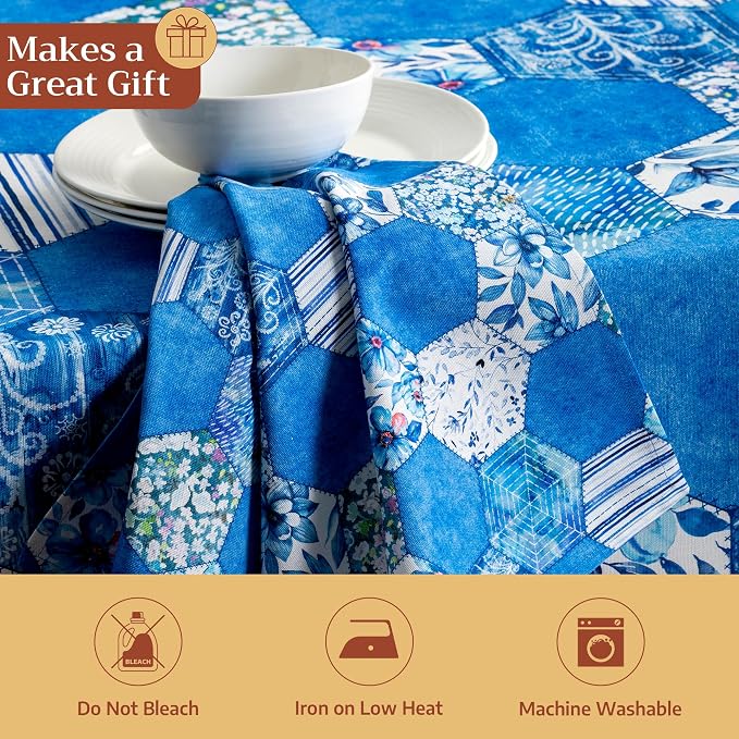 Maison d' Hermine Cloth Napkins Set of 4 Reusable 100% Cotton (20" x 20") | Everyday Square Napkins Cloth Washable Dinner Party Wedding Restaurant Hotel Kitchen Spring Summer - Summer Blues - Image 5