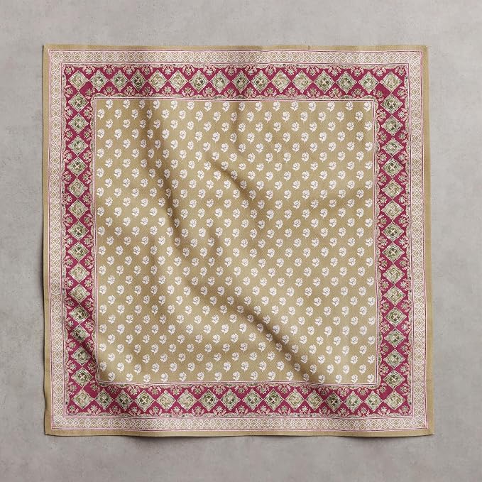 Maison d' Hermine Cloth Napkins Set of 4 Reusable 100% Cotton (18" x 18") | Everyday Square Napkins Cloth Washable Dinner Party Wedding Restaurant Hotel Kitchen Spring Summer - Manosque - Image 8