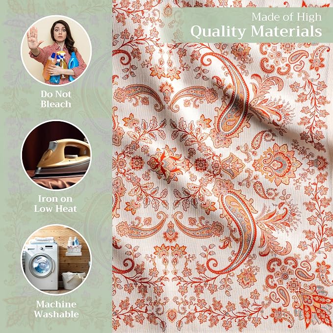 Maison d' Hermine Cloth Napkins Set of 4 Reusable 100% Cotton (20" x 20") | Everyday Square Napkins Cloth Washable Dinner Wedding Restaurant Hotel Kitchen Thanksgiving Christmas - Cachemire - Image 3