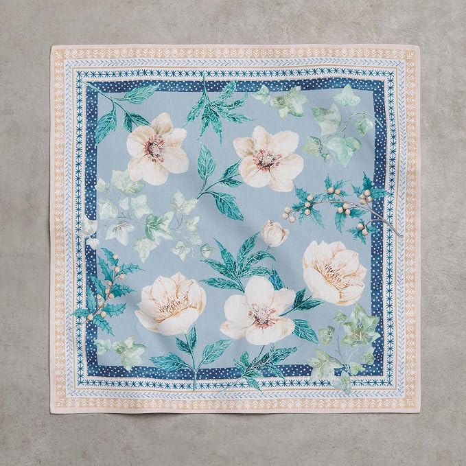 Maison d' Hermine Cloth Napkins Set of 4 Reusable 100% Cotton (18" x 18") | Everyday Square Napkins Cloth Washable Dinner Party Wedding Restaurant Hotel Kitchen Spring Summer - Winter Floral - Image 8