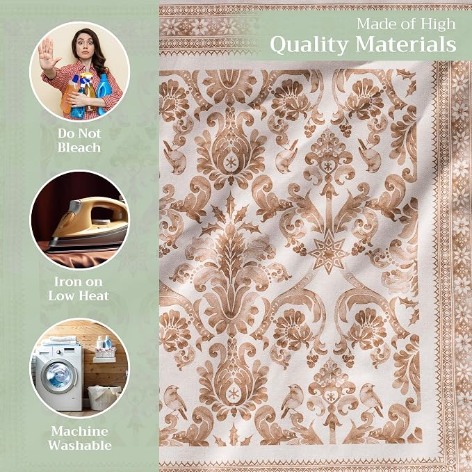 Maison d' Hermine Cloth Napkins Set of 4 Reusable 100% Cotton (20" x 20") | Everyday Square Napkins Cloth Washable Dinner Wedding Restaurant Hotel Kitchen Thanksgiving Christmas - Allure - Image 4