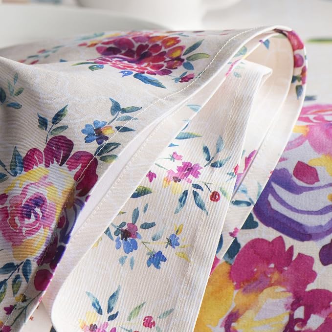 Maison d' Hermine Cloth Napkins Set of 4 Reusable 100% Cotton (20" x 20") | Everyday Square Napkins Cloth Washable Dinner Party Wedding Restaurant Hotel Kitchen Spring Summer - Rose Garden - Image 7