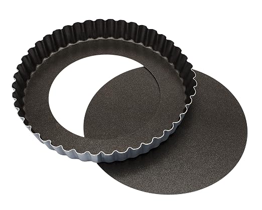 MATFER BOURGEAT 332225 Exopan Fluted Pie Pan with Removable Bottom by MatferBourgeatUSA