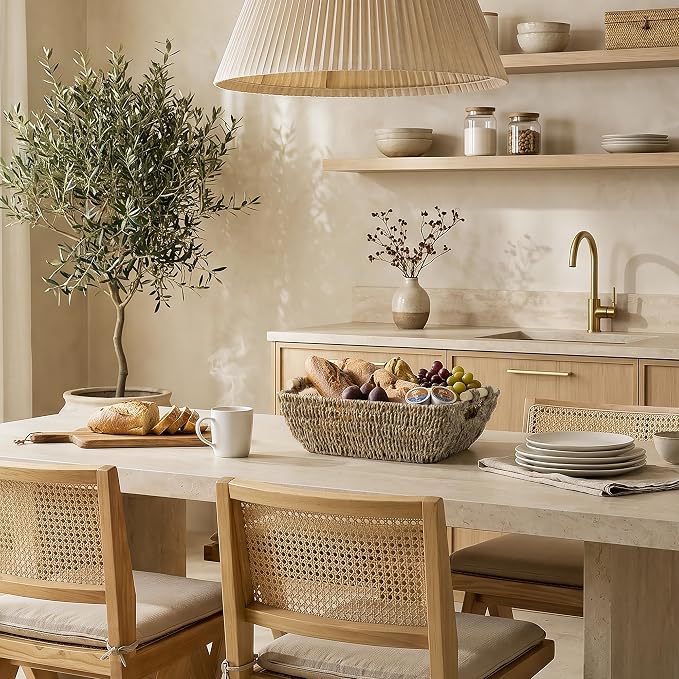 Storageworks Seagrass Storage Baskets, Large Snack Baskets For Shelves - Image 7
