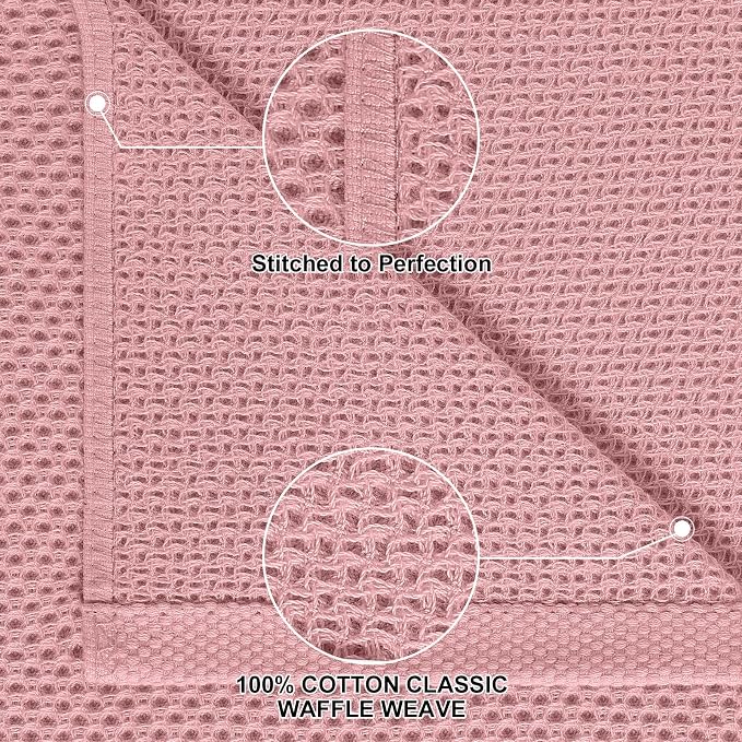 Homaxy 10 Pack 100% Cotton Kitchen Towels and Dishcloths Set, Dried Roses | 12 x 12 Inches and 13 x 28 Inches Kitchen Towels Set, Ultra Soft Absorbent Dish Cloths for Washing Dishes - Image 2