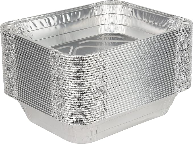 Stock Your Home 9x13 Aluminum Pans (20 Pack) - Disposable & Recyclable Foil Tray- Half Size Steam Table Deep Pans - Tin Foil Pans for Cooking, Heating, Storing, Prepping Food, BBQ, Grilling, Catering - Image 8
