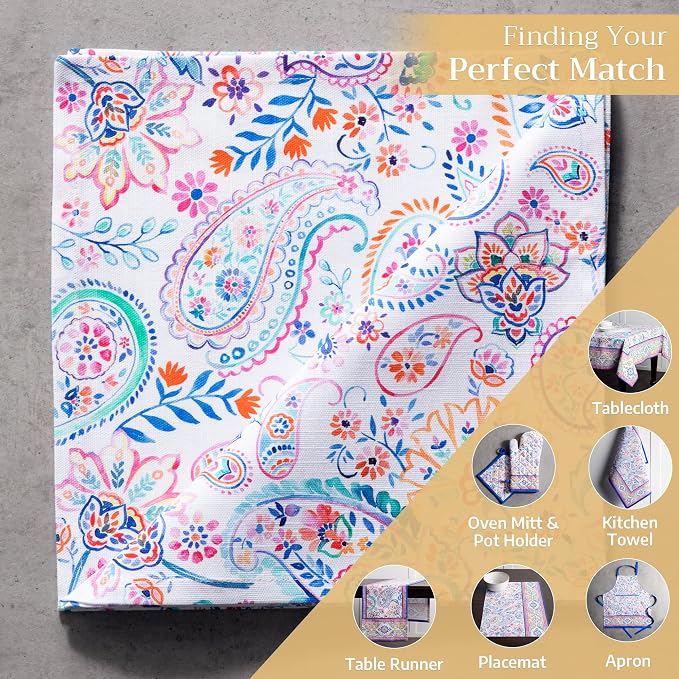 Maison d' Hermine Cloth Napkins Set of 4 Reusable 100% Cotton (20" x 20") | Everyday Square Napkins Cloth Washable Dinner Party Wedding Restaurant Hotel Kitchen Spring Summer - Indian Floral - Image 5