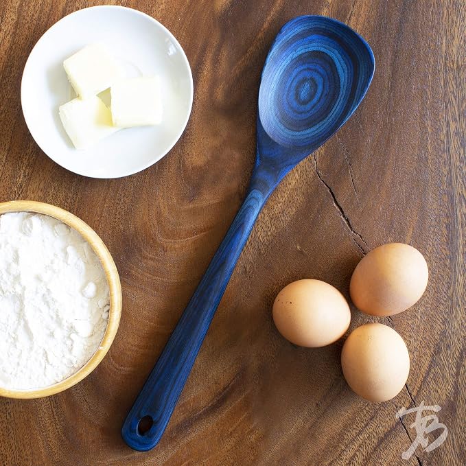 Totally Bamboo Baltique Malta Collection 12-1/2" Wooden Cooking Spoon, Safe for Nonstick - Image 2