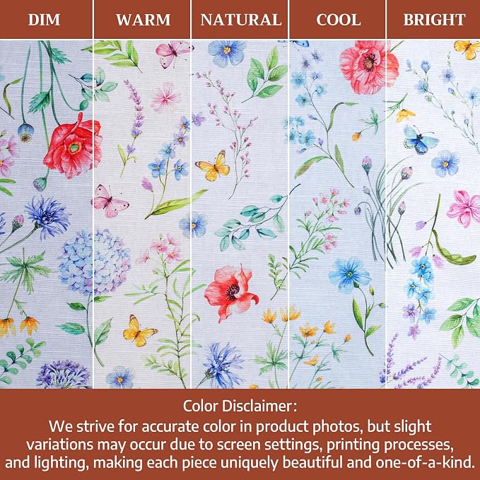 Maison d' Hermine Cloth Napkins Set of 4 Reusable 100% Cotton (20" x 20") | Everyday Square Napkins Cloth Washable Dinner Party Wedding Restaurant Hotel Kitchen Spring Summer - Just Floral - Image 6