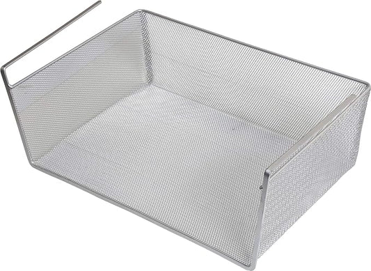 YBM Home Under Shelf Basket - Mesh Stainless Steel Storage Under Cabinet Hanging Basket Rack Maximize Space in Cabinets, Pantry Room, Bathroom, Laundry Room, and More, 1131 by YBMHome
