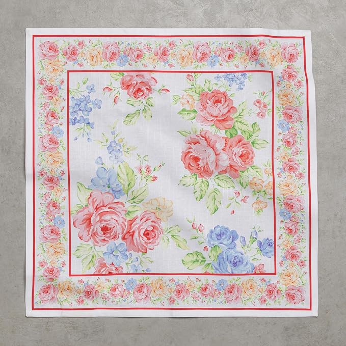 Maison d' Hermine Cloth Napkins Set of 4 Reusable 100% Cotton (20" x 20") | Everyday Square Napkins Cloth Washable Dinner Party Wedding Restaurant Hotel Kitchen Spring Summer - Vintage Floral - Image 8