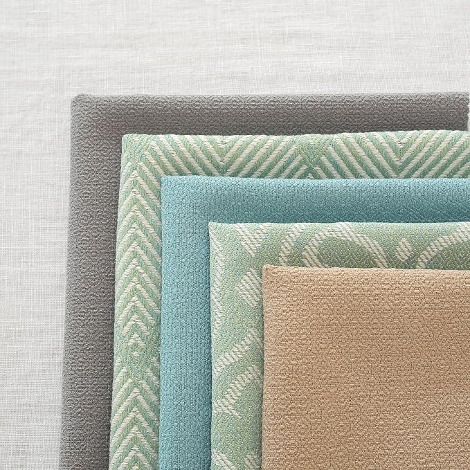 17x17 Solid Blue Linen Napkins Set of 12 Washable Party Decor | Hosting a summer party? This set of 12 washable blue linen napkins provides a refreshing, eco-friendly table setting. - Image 7